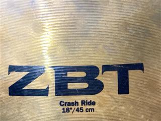 ZILDJIAN China Crash Ride Cymbal ZBT 18